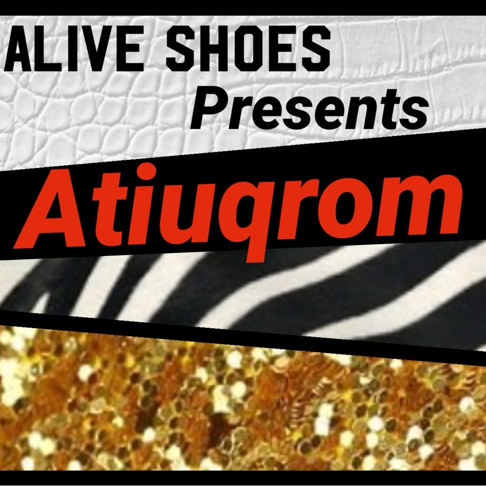 Alive Shoes Atiuqrom Gold and Black Shoes